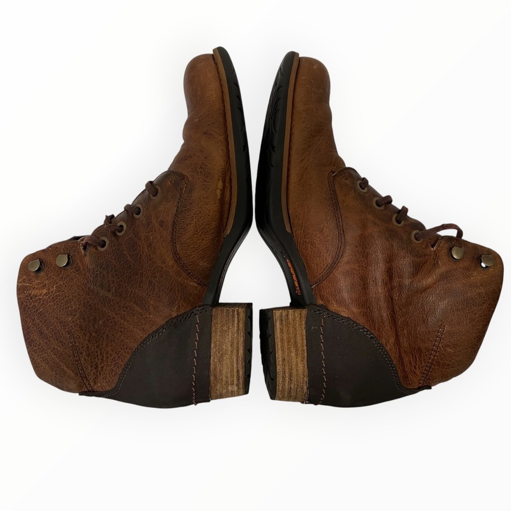 Merrell Oak Brown Leather Lace Up Ankle Boots Womens 9.5 J42460 M-Select Grip - Picture 6 of 10